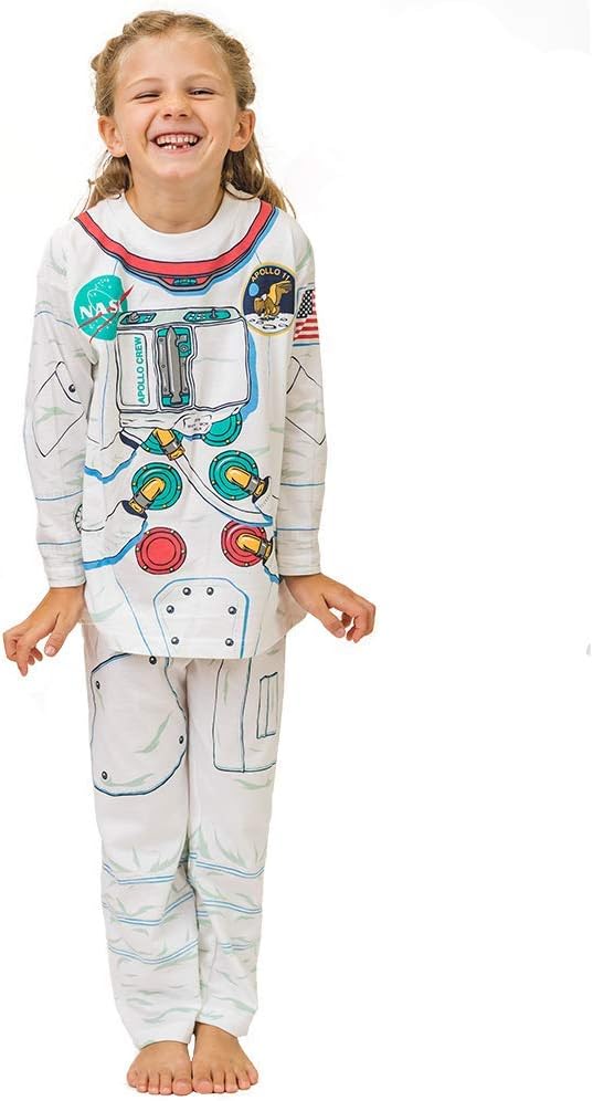 PLAY'N'WEARKids Astronaut Pyjamas & Fun Dress-up Costume & Roleplay Outfit - 100% Cotton