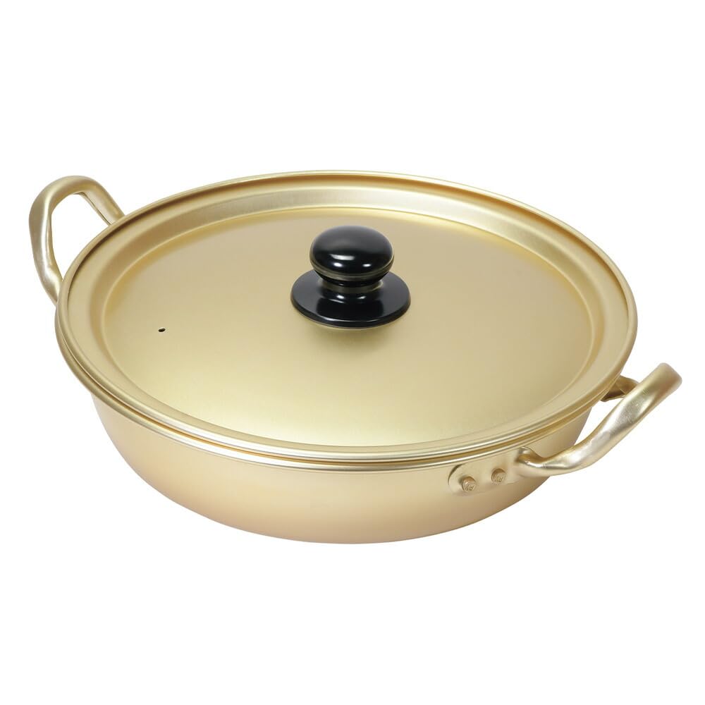 Amazon｜韓国 アルミ ラーメン鍋 浅型 22cm ガス火 1人用 軽量 HC-79