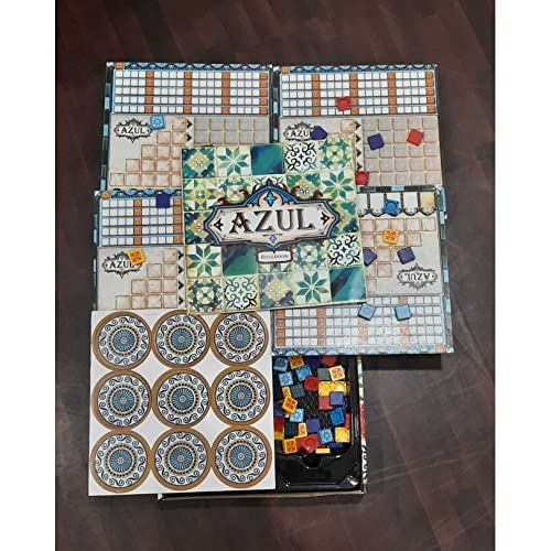 Plan B Games , Azul, Tile Laying Game, Ages 8+, 2 to 4 Players, 30 to 45 Minutes Playing Time,Black