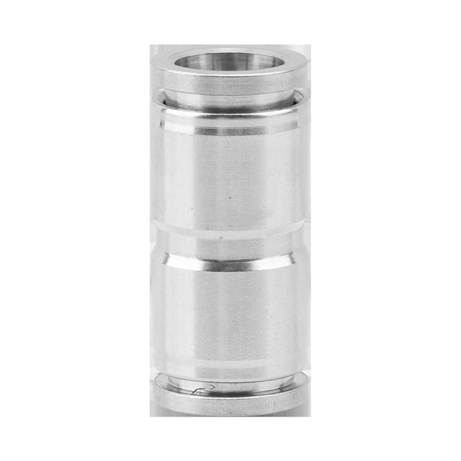 304 Stainless Steel Pneumatic Connector PU/PG Size Variable Diameter Straight-Through Quick-Plugs 1Pcs(Stainlesssteel PU10)
