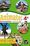  Animate - Espagnol 2e année LV2 Éd. 2017 - coffret CD/DVD