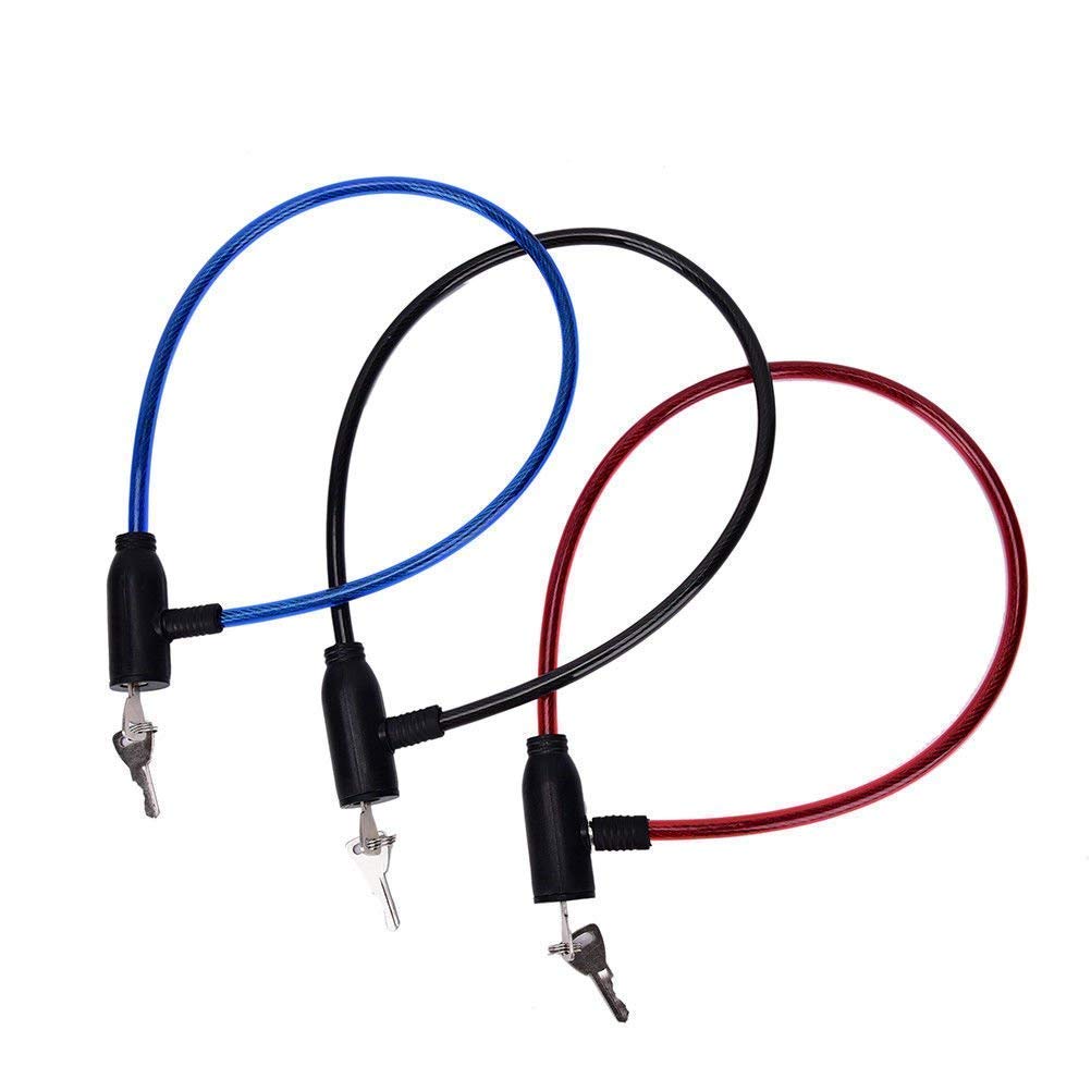 Cable Lock,Durable,Made up of Stainless Steel,Helmet Lock,Bicycle (Colour According to Stock) (Model 2, 1)
