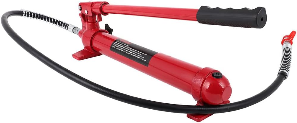 10 Ton Hydraulic Floor Jack Handle Hand Pump Ram Replacement Car Auto Body Frame Repair Tools with Long Handle for Maintenance of Cars, Trucks, Farms, and Heavy Equipment 22000 lb Red ANPART