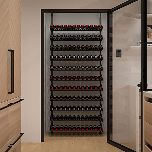 Soporte modular para vinos, capacidad 121 botellas, negro miniatura 4