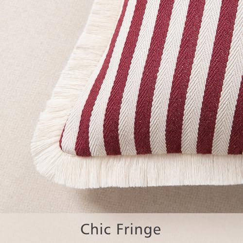 Burgundy-Striped-Decorative-Throw-Pillow-Covers-20×20-Inch-Set-of-2-Boho-Christmas-Pillow-Cases-with-Fringed-Farmhouse-Pillows-Cover-Modern-Cushion-Covers-Pillowcase-for-Sofa-Couch-Bed Burgundy Striped Decorative Throw Pillow Covers 20×20 Inch Set of 2 Boho Christmas Pillow Cases with Fringed Farmhouse Pillows Cover Modern Cushion Covers Pillowcase for Sofa Couch Bed