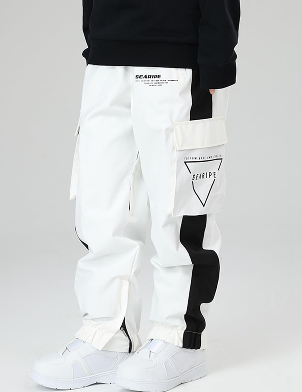 HOUZONIY Pantaloni Sci da Donna, Pantaloni Sci Uomo Invernali Impermeabili Pantaloni Snowboard Neve Uomo, per attività all'aperto, Campeggio, Escursionismo, Sci