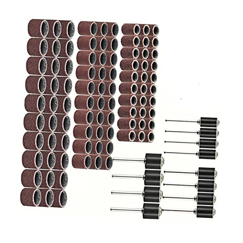 90 Stück Sandring + 12 Stück Sandtrommel Rotierender Schleifring Sandtrommel Zum Schleifen Und Polieren Von Werkzeugen
