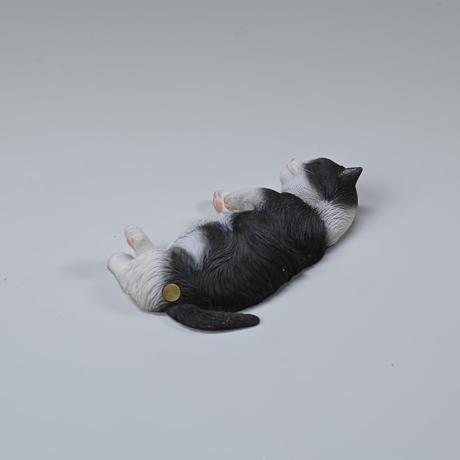 JXK Sleeping Cat with Cat Bed Statue Cat Figurine for Desktop Decor Durable Polyresin with Intricate Details Gifts for Mom Women Cat Lovers