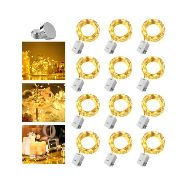 Merfino fairy lights battery operated, 3 speed modes