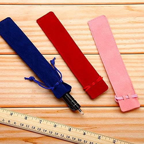 Pencil Bag, 25 Pieces Pen Pouch Velvet Drawstring Pen Bag Velvet Case Pencil Bag for Pen and Pencil