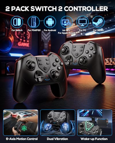 Image of Auarte [Charge inside] Carrying Case for Nintendo Switch 2 2025 / Switch OLED for Joy Cons , Travel Case with 22 Game Card Storage Accessories Bundle with Pro Controller, Hand Grip, Clear Cover Shell