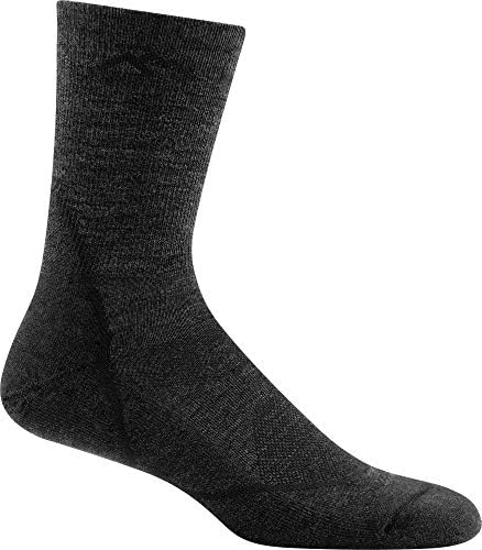 Darn Tough, Light Hiker (#1972), Merino Wool, Micro Crew, Lightweight, Men’s Cushioned Hiking Socks | 64% Merino Wool, True Seamless Toe, cushion underfoot, keeps feet dry, all-weather, pairs with hiking boots, Vermont USA
