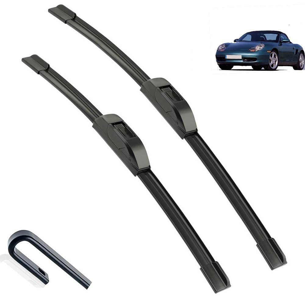 Tergicristallo per Auto, Spazzola tergicristallo per Porsche Boxster 986 22"+21" 1996-2004, tergicristalli Anteriori, Parabrezza,