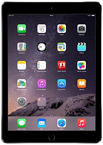Apple iPad Air 2 24,6 cm (9,7") Tablette PC (processeur Arm, 3,5 GHz, RAM 2 Go, Mac OS, écran Tactile) 16 GB, WiFi / EU Version Gris (Reconditionné)
