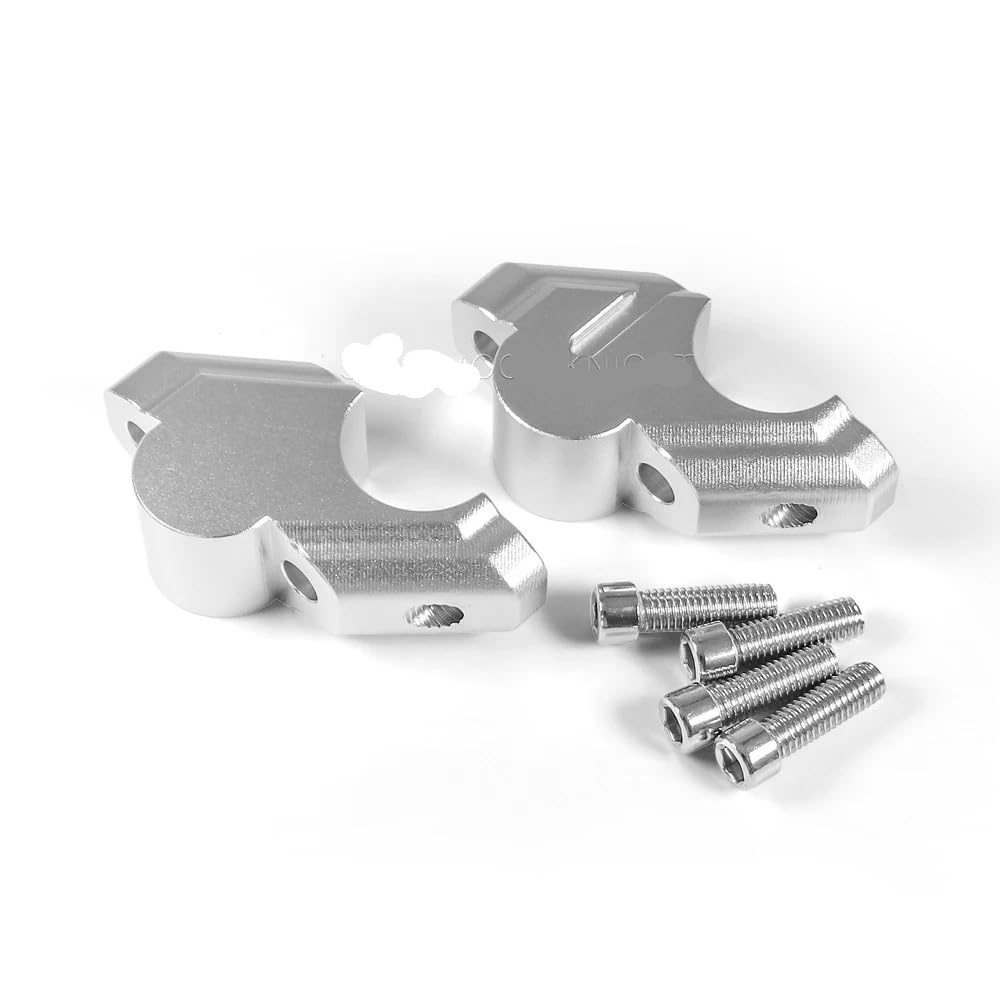 Rehausse guidon Tracer 9 GT (2021-2023) couleur argent - Adaptateur d'extension moto