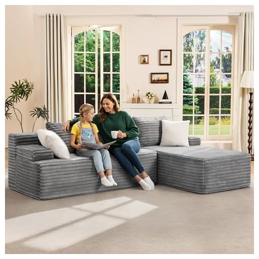 Hobestluk Memory Foam Modular Sectional Sofa