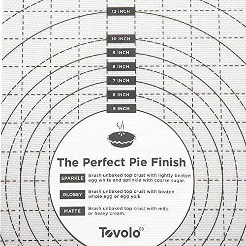 Image of Tovolo Pro-Grade Sil Pastry Mat w /Reference Marks for Baking, Food and Meal Prep, Cooking and More 25 inch x 18 inch