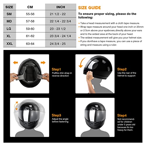 Image of SLMOTO DOT Certified Full Face Adult Motocross Helmet for Motorcycle ATV