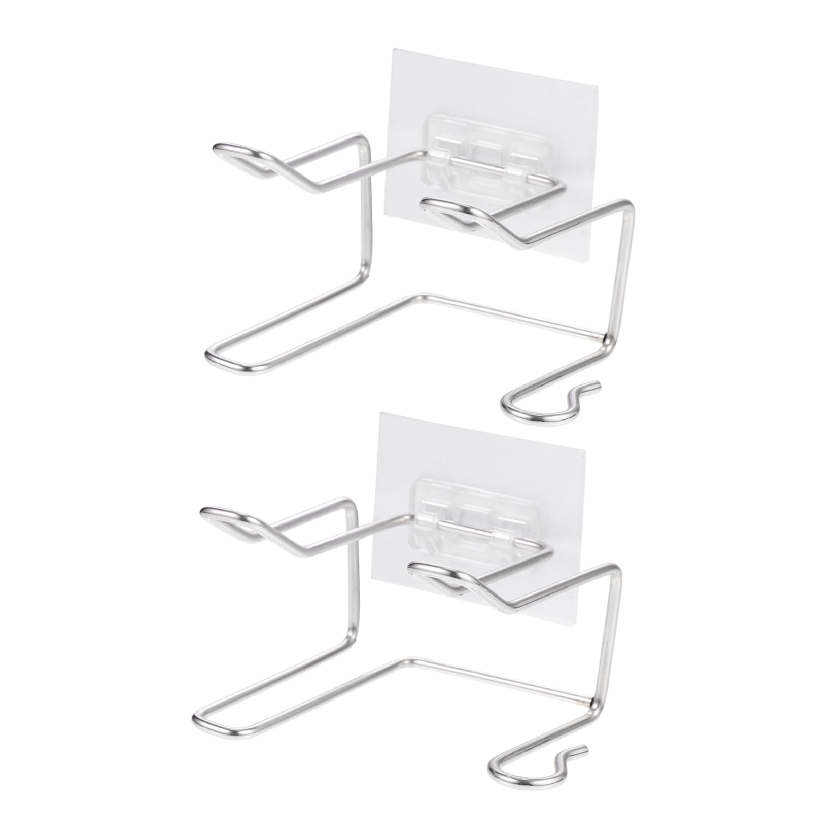 FOMIYES Hair Dryer Storage Holder Stylish Stainless Steel Wall-mounted Rack Set