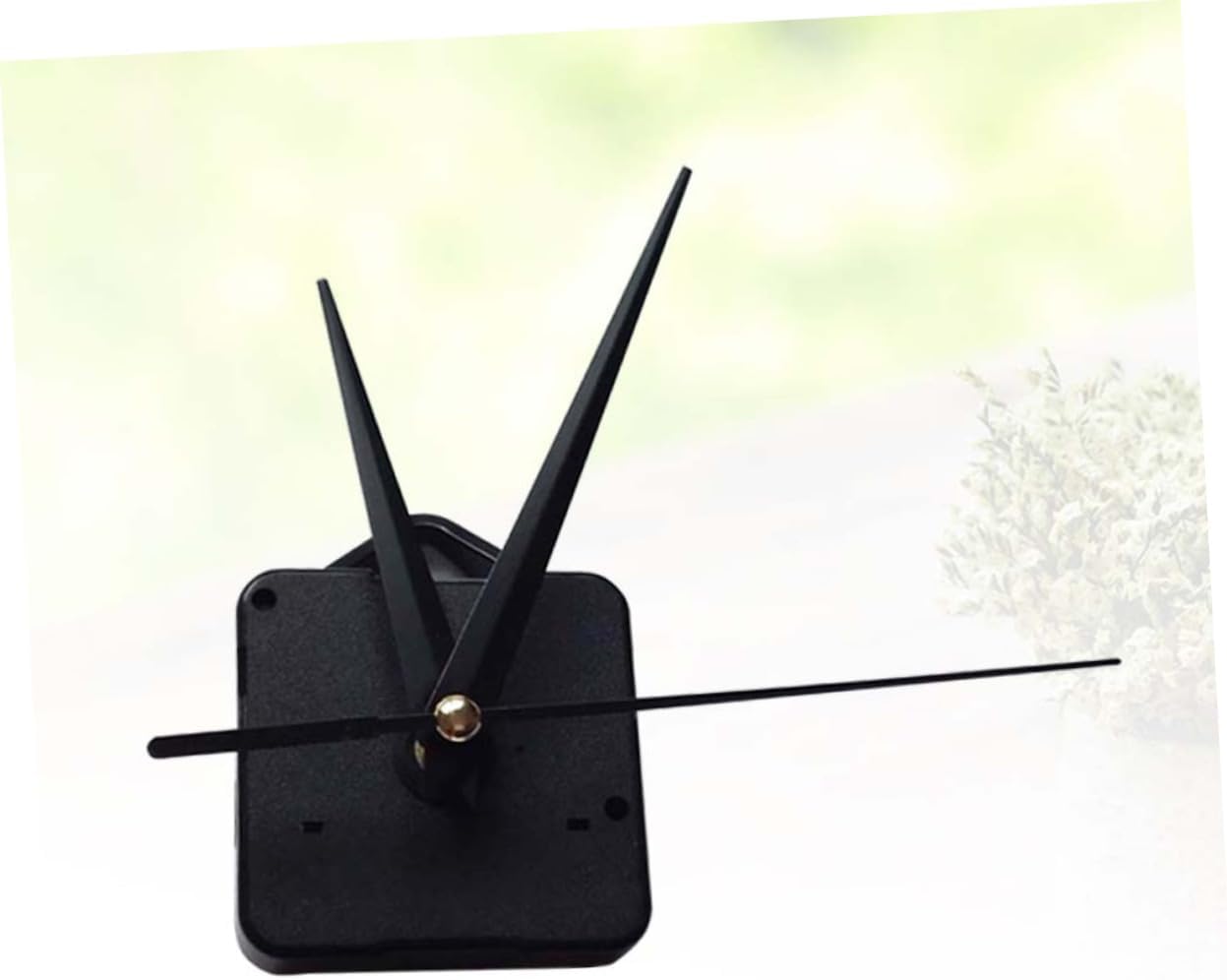 DIY Clock Movement Kit Set with Black Clock Hands Simple and Elegant Design Easy to Install Suitable for Home Hotel and School Silent Mechanism Shaft