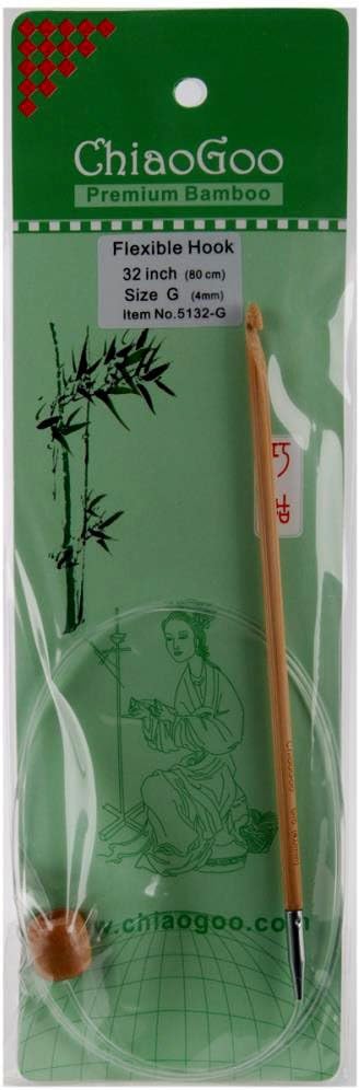 ChiaoGoo Tunisian Hook Flexible 80cm 19.00mm Patina - 1pc