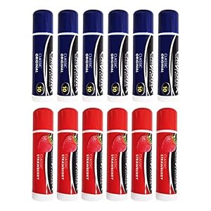Chapstick – Bálsamo de labios con sabores mixtos, 6 medicados y 6 originales