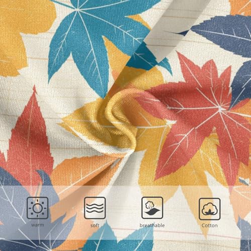 Wusikd Autumn Maple Leaves Girls' Underwear Cotton Girls Briefs Soft Toddler Underwear 2T3