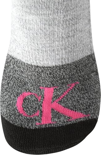 Image of Calvin Klein Womens No Show Socks - 6 Pack Breathable Cotton Blend Athletic Performance Low Cut Running Socks for Women
