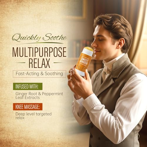 Sweet Ginger Vapor Rub Stick, Multipurpose Vapor Rub with Ginger and Peppermint extracts for Knee Neck Back Massage (1) - 1