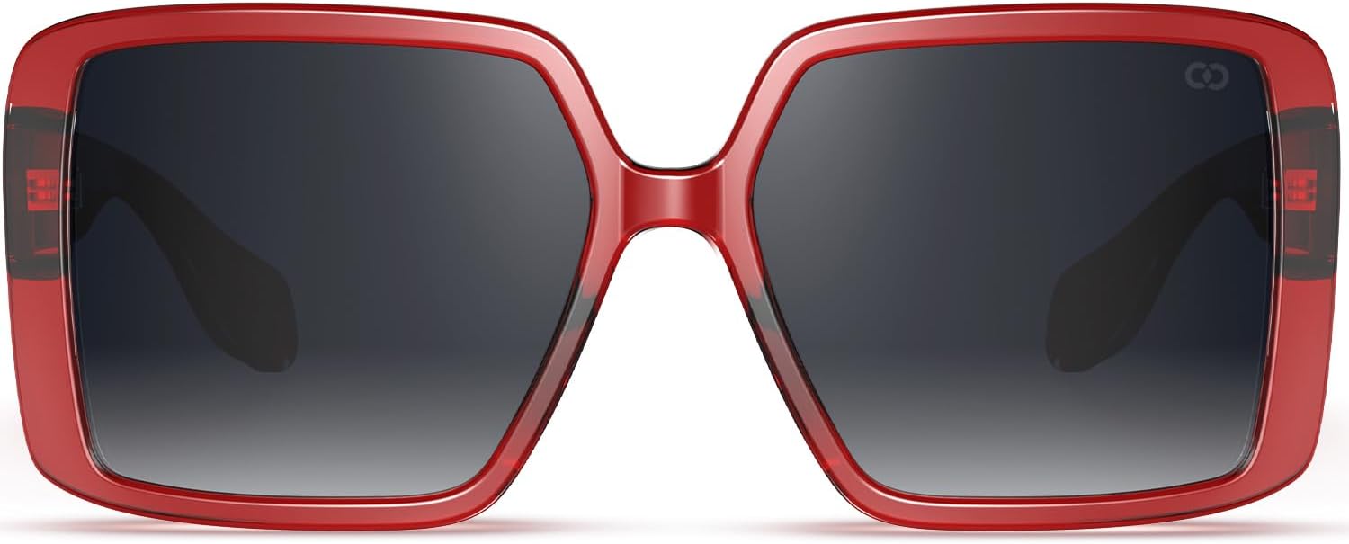 VISOONE Oversized Square Sunglasses Womens Big Large Wide Designer Trendy Fashion Accessories UV400 Protection Shades Harvard - Image 4