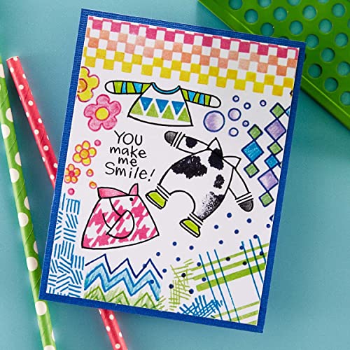 Spellbinders Stampendous FransFormer™ Geo Prints Clear Stamps, Grey - Image 2