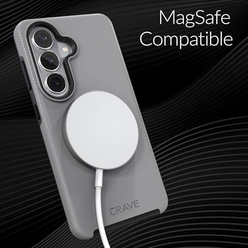 Image of Crave for Samsung Galaxy S26 Case, Compatible with MagSafe Shockproof Protection Dual Layer Case for Samsung Galaxy S26 (6.3 inch) - Slate