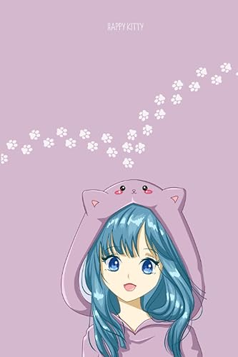 Cute Kawaii Notebook Japanese Stationary 6" x 9" Great for Traveling, Work, School Supplies, and Kawaii Accessories Cute Cat Theme