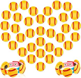 36 Pieces Ball Shoe Charms Sport Rubber Charm for Croc Shoes (Softball)