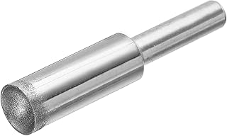 uxcell Diamond Grinding Mounted Point, 10mm 100 Grits Spherical Concave Head Bead Coarse Grinding Bit for Jade Amber Stone Beeswax Glass