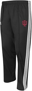 adidas Indiana Hoosiers Youth 3-Stripe Track Pants - Black, Youth Large
