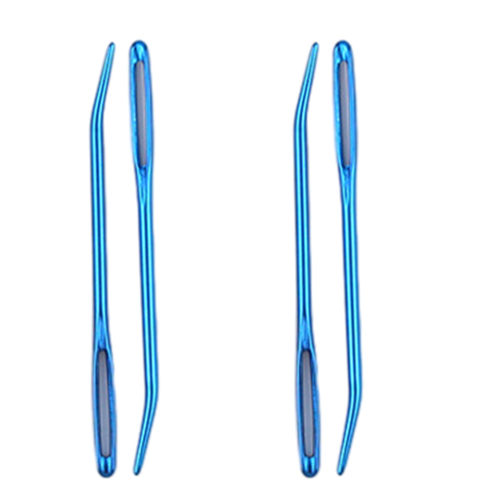 Tsophreniq 4Pcs Big Eyes Sewing Needle Hand, Learning, Yarn Darning Aluminum Sets Aluminum Knitting