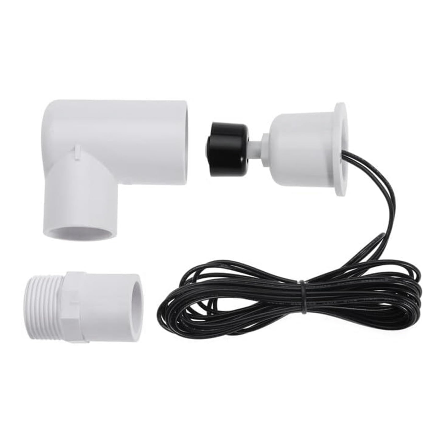 10X Interruptor de Flotador SS2 en Forma de L con Adaptador de 3/4 de Pulgada y Cable de 6 Pies Interruptor de Flotador de Agua
