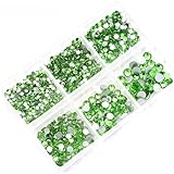 Color: peridot Number of Pieces: Combo Material: Glass Quantity: 1 box Weight: 50g
