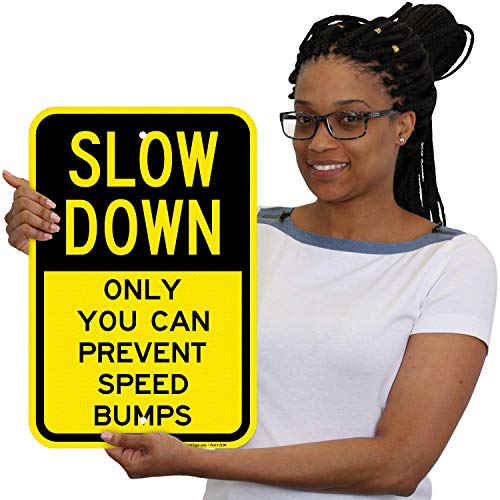 Panneau aluminium de qualité diamant fluorescent Slow Down résistant aux intempéries