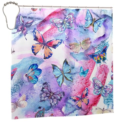 Rideau de douche polyester anti-moisissure 183x183 multicolore - 3