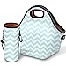 Kaptron Lunch Bag, Thick insulated Lunch Tote Lunch Box Bag with Shoulder Straps and Bottle Holder/Cover for adults, women, girls, school children - Suitable for Travel, Picnic, Office (Small)