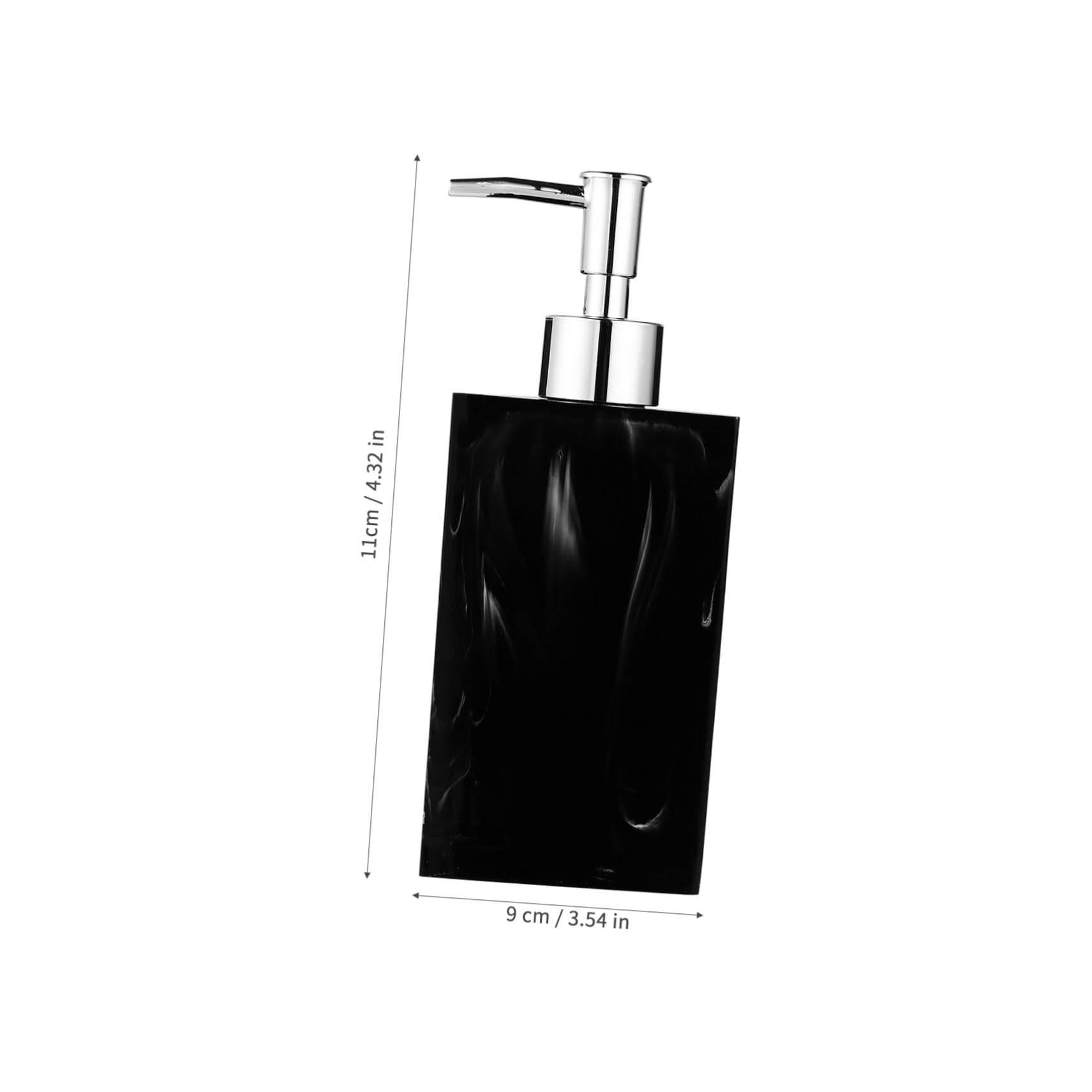 STOBAZA Set de Accesorios para Baño 5 Piezas Soporte para Cepillos, Vaso Enjuague y Jabonera de Resina Estilo Mármol Negro Fácil de Limpiar y Proteger Superficies
