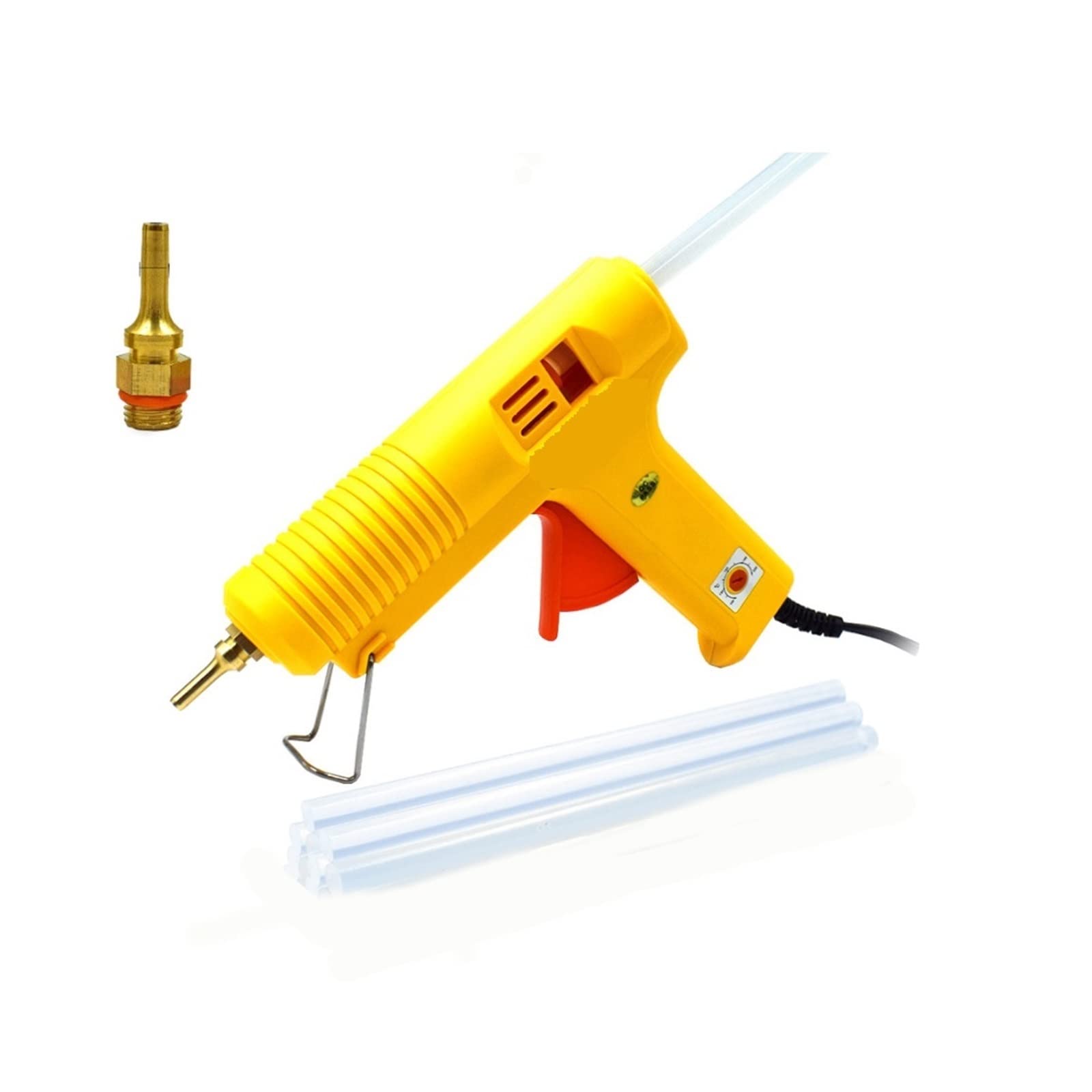 Yfdgd 3 Hot Melt Glue Gun 11Mm Stick Industrial Adjustable Temperature Guns Thermo Gluegun Heat Diy Tool Quick Reliable Flow Bonding(3)