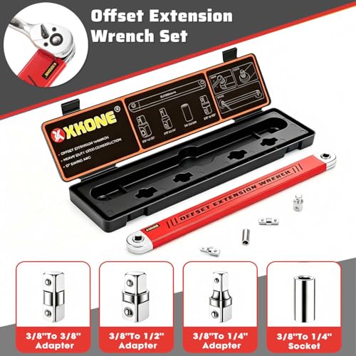 XKONE Offset Extension Wrench,0° Swing Extender for Tight Space Fasteners by XKONE - Used condition - Image 3