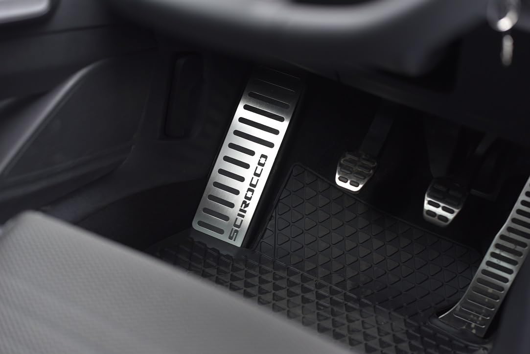 Reposapiés de acero para VW.SCIROCCO 3 III (2008+) | 1 pieza Inox SCIROCCO Accesorios Tuning