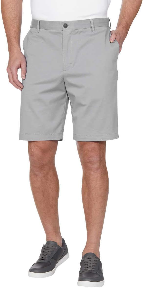 IZOD Mens Saltwater Flat Front Stretch Chino Shorts