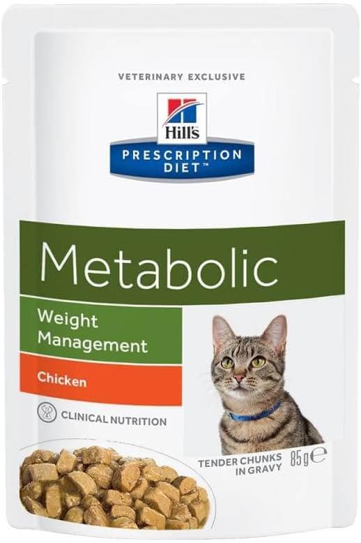 Hills apos; 's Prescription Diet Feline Metabolic Pouches 12x85g