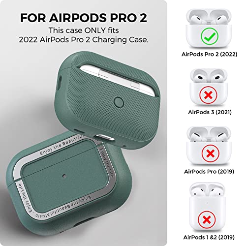TRONWIN Case for Airpods Pro 2, Protective Cover with Smart-Design, Supports Wireless Charging - Image 2