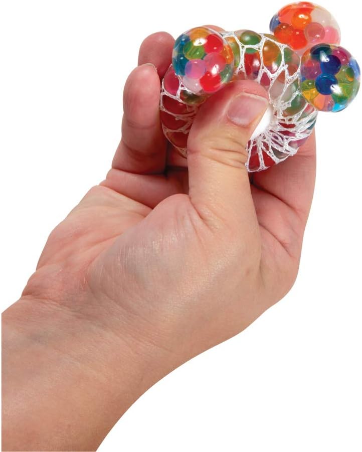 GEDDES Raymond Rainbow Mesh Blobbles Squeeze Ball Toy for Kids (Pack of 24)